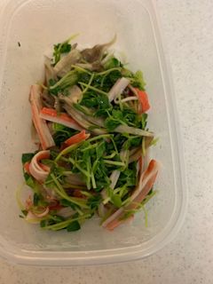 電子レンジのみできのこと豆苗マリネ-レシピのメイン写真