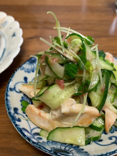 薬味サラダ 焼鳥梅肉和え-レシピのメイン写真