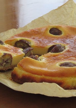 栗の渋皮煮の大人なチーズケーキ-レシピのメイン写真