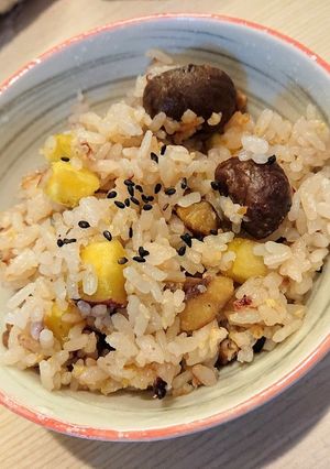 甘栗とさつまいもの炊き込みご飯-レシピのメイン写真