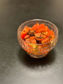 簡単!トマトと塩昆布のさっぱりサラダ-レシピのメイン写真
