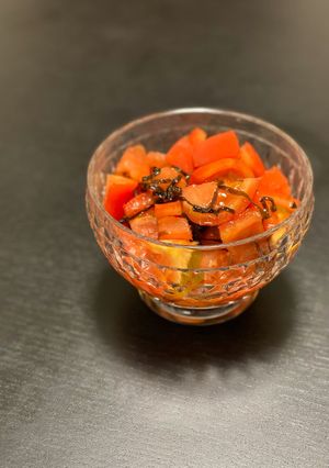 簡単！トマトと塩昆布のさっぱりサラダ-レシピのメイン写真