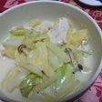 ♪ササミとキャベツの豆乳スープ♪