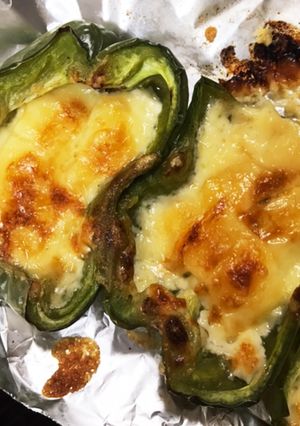糖質オフ？！ピーマンのチーズ焼き-レシピのメイン写真