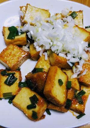 ぷるぷる厚揚げのごま油炒め❞-レシピのメイン写真