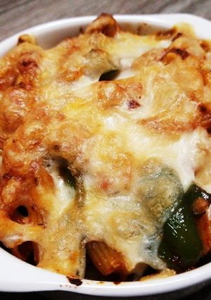 今日のおつまみ5日目。ペンネチーズ焼き-レシピのメイン写真