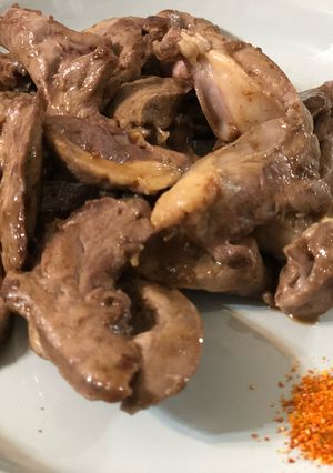 鉄分☆豚ハツのシンプル焼き-レシピのメイン写真