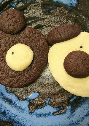 かわいい❤️くまさん&わんちゃんクッキー-レシピのメイン写真