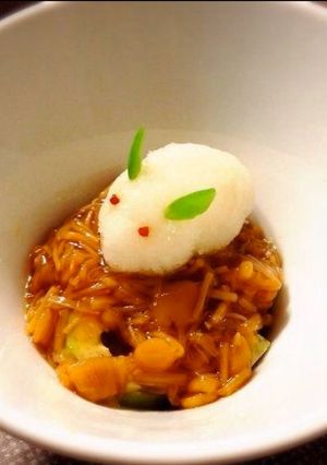 アボカドなめこおろし☆雪ウサギバージョン-レシピのメイン写真
