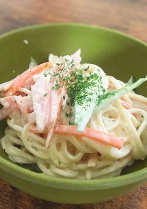 和風?!ゴマ香るスパゲティサラダ-レシピのメイン写真