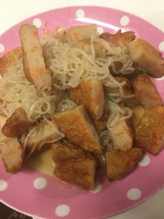 麺つゆで簡単!さつま揚げと白滝の煮物-レシピのメイン写真