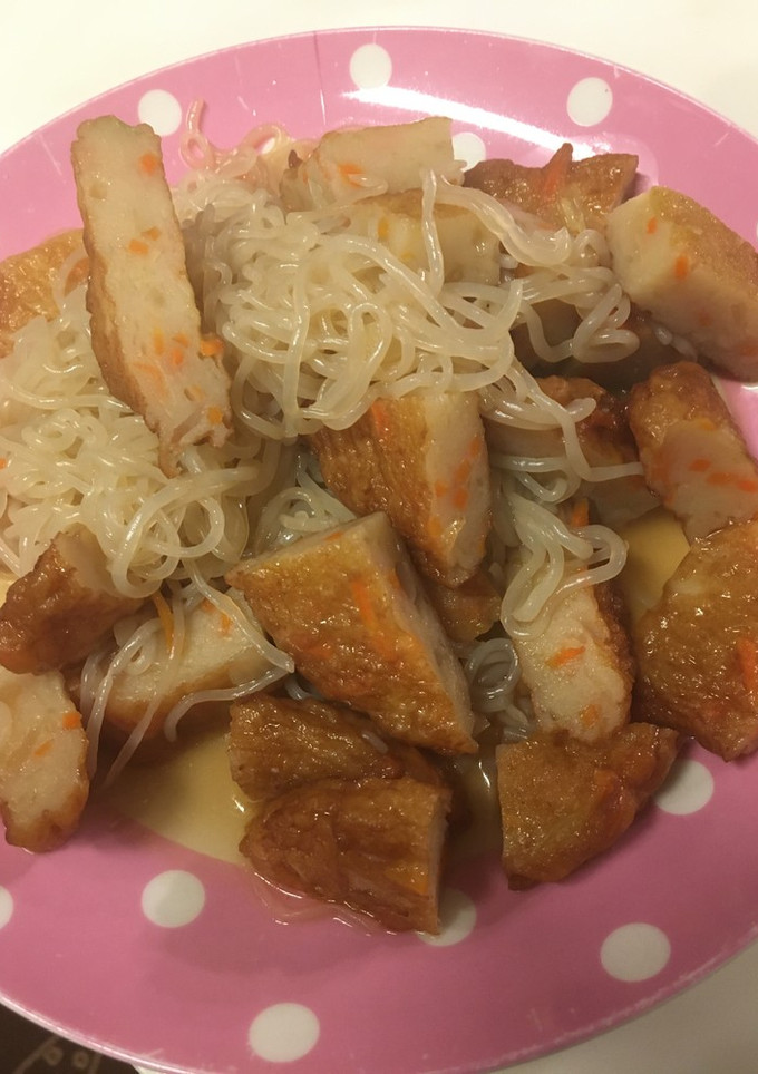 麺つゆで簡単！さつま揚げと白滝の煮物-レシピのメイン写真