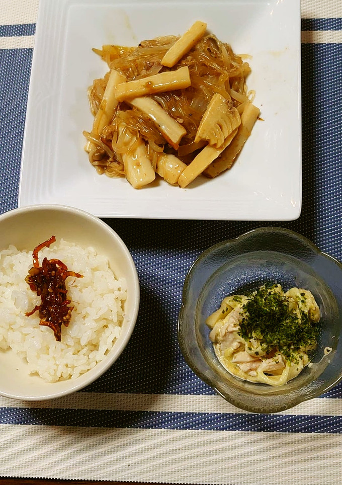 ヨウサマの減塩昼食(春雨あんかけ)④-レシピのメイン写真