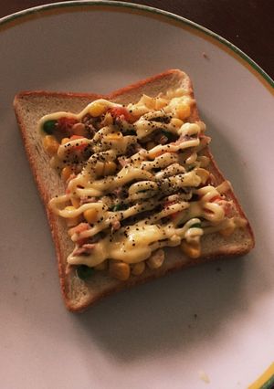 ツナとミックスベジタブルトースト-レシピのメイン写真
