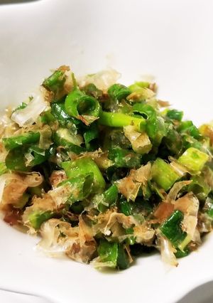ご飯のお供♪小ねぎ・塩・ごま油・鰹節和え-レシピのメイン写真