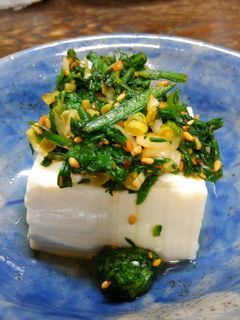 ピリ辛春菊やっこ-レシピのメイン写真