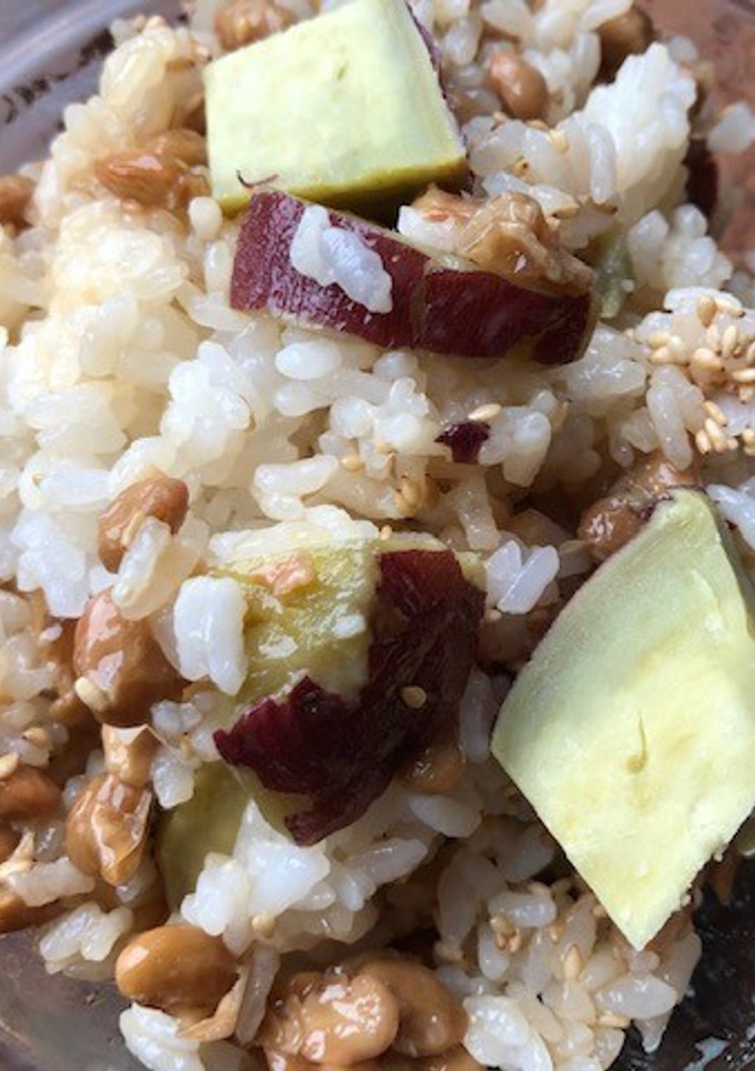 納豆とさつま芋のまぜご飯-レシピのメイン写真