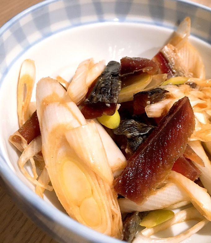 酒好悶絶！ソフトニシンと長ネギの味噌和え by うまうまランラン