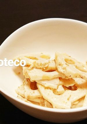 簡単副菜★レンコンのゴマドレあえ-レシピのメイン写真