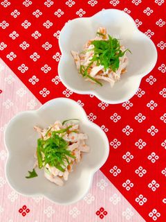 鶏ささみの梅肉和え-レシピのメイン写真