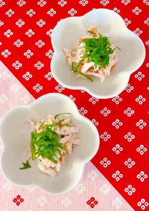 鶏ささみの梅肉和え-レシピのメイン写真