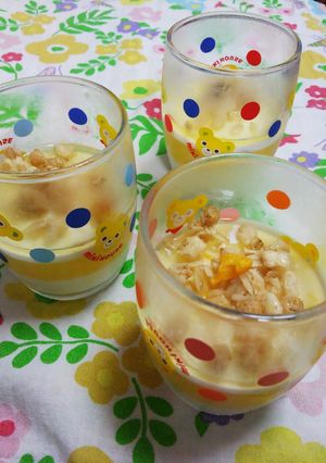 カルピスヨーグルトとオレンジゼリーパフェ-レシピのメイン写真