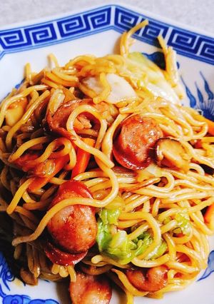 焼きそば。ウインナー入り-レシピのメイン写真