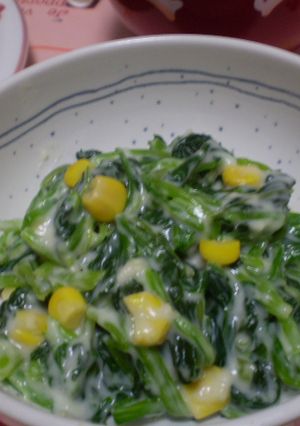 ほうれん草のクリーム煮-レシピのメイン写真