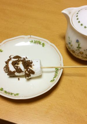 おやつに！簡単に！焼きチョコマシュマロ-レシピのメイン写真
