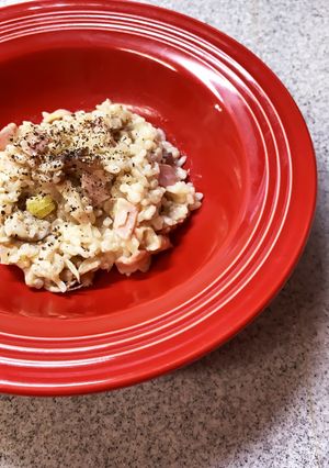 お家にある野菜で！豆乳リゾット-レシピのメイン写真