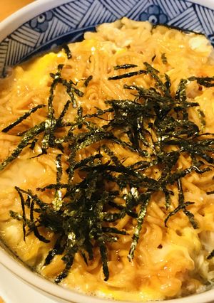 アレンジ★ときたまご＆チキンラーメン-レシピのメイン写真