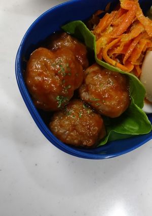 作りおきミートボール①ケチャップ★お弁当-レシピのメイン写真