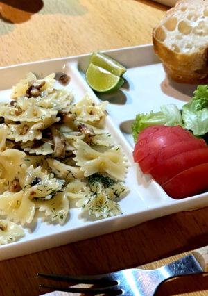 カボス香るさんまと舞茸のパスタ-レシピのメイン写真