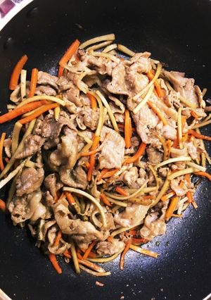 豚肉のきんぴら風炒め-レシピのメイン写真