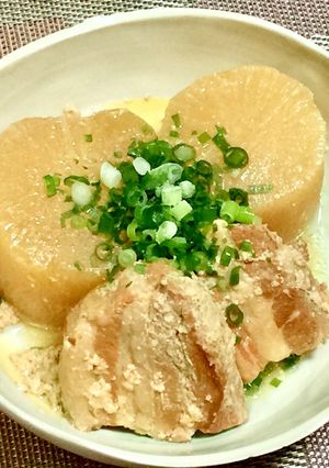 角煮豚バラブロックと大根の牛乳&味噌煮-レシピのメイン写真