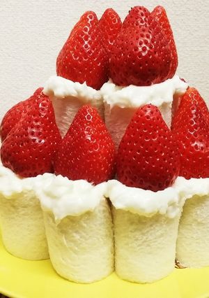 クリスマスに☆食パンdeキャンドルケーキ-レシピのメイン写真