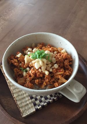 キムチそぼろ丼-レシピのメイン写真