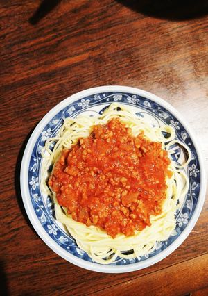 ミートソーススパゲティー-レシピのメイン写真