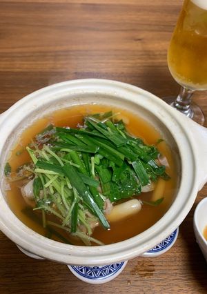 豚肩肉とニラの味わい小鍋-レシピのメイン写真