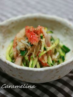 きゅうりとカニかまの中華風ごま酢あえ-レシピのメイン写真