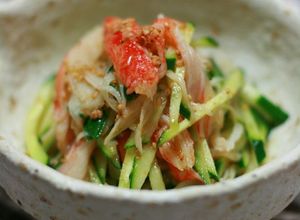 きゅうりとカニかまの中華風ごま酢あえ-レシピのメイン写真
