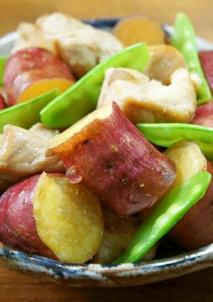 さつまいもと豚肉の煮もの-レシピのメイン写真