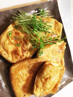 油揚げのトマトチーズ焼き-レシピのメイン写真
