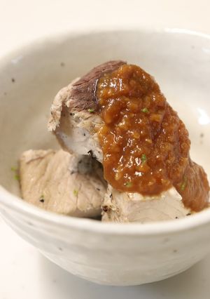 美味ヘルシー♪茹でかつおの味噌だれかけ-レシピのメイン写真