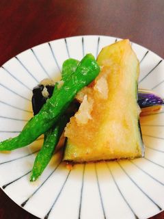 茄子と伏見唐辛子の揚げ浸し-レシピのメイン写真