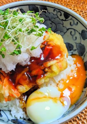 餡かけかき揚げ丼-レシピのメイン写真