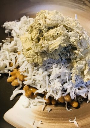 毎日の納豆●シラスととろろ昆布のつみあげ-レシピのメイン写真