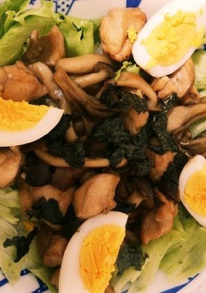 鶏とキノコのおうちカフェ丼~ゆず胡椒風味-レシピのメイン写真