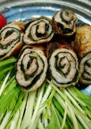 旨っ❤️大葉と海苔の肉巻(柚子/わさび)-レシピのメイン写真