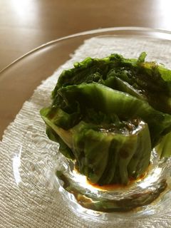 レタスのおひたし・カラシごま油味 -レシピのメイン写真